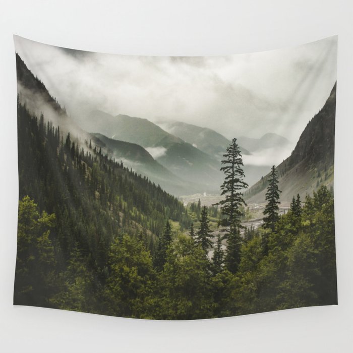 Mountain Valley of Forever Wall Tapestry
