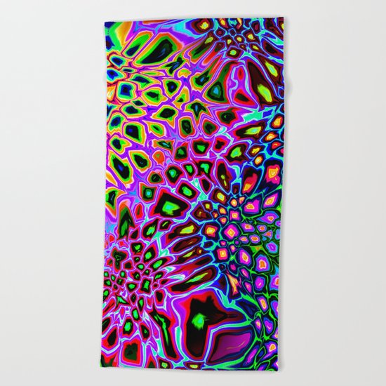 Spectrum of Abstract Shapes Beach Towel