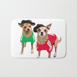 Chihuahua Dogs Run DMChi Bath Mat | Dogs, Gangster, Dmc, Iphonecase, Rap, Dog, Attitude, Rundmc, Graphicdesign, Coffeemug 