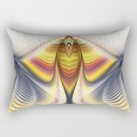 Fractal Waves 2 Rectangular Pillow