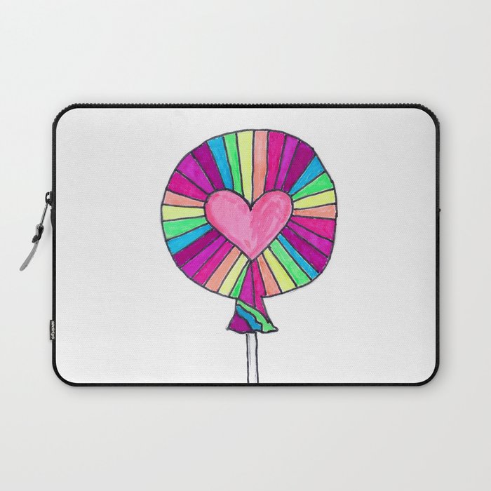 Rainbow Lollipop Laptop Sleeve