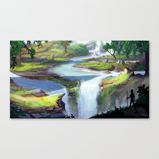 Eden Falls Canvas Print