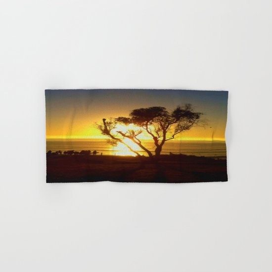 Fire and Water - a California sunset Hand & Bath Towel