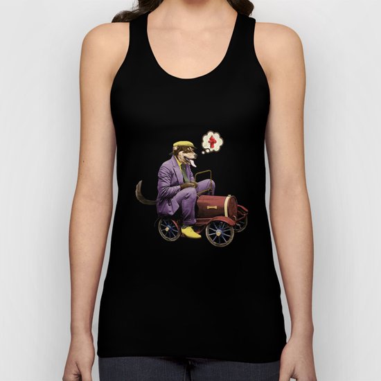 Barkin' Down the Highway! Unisex Tank Top
