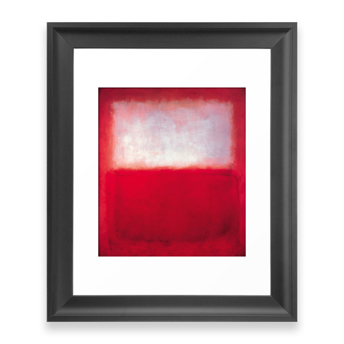Mark Rothko - White Over Red Framed Art Print by paintingiphonecase