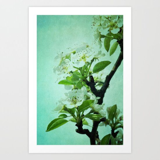 under the pear tree Art Print