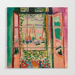Henri Matisse The Open Window Wood Wall Art
