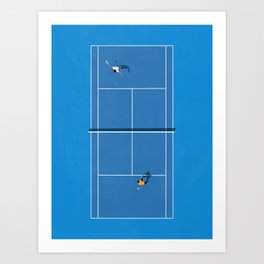 Australian Open Grand Slam | Blue Tennis Court  Art Print