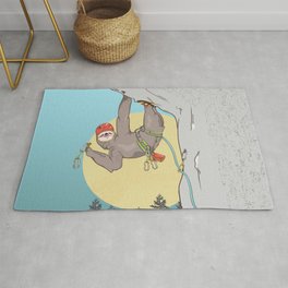 Sloth Rock climbing Rug