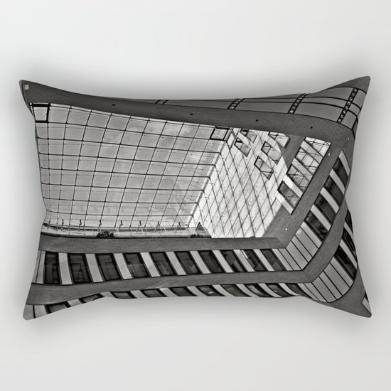 Modern Hamburg office building Rectangular Pillow