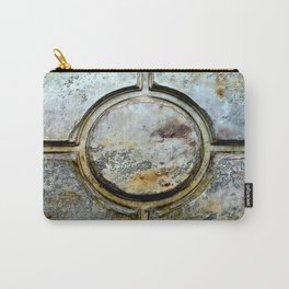 Time Travel Carry-All Pouch | Relief, Wear, Color, Carving, Patina, Italy, Circle, Surface, Marble, Distress 