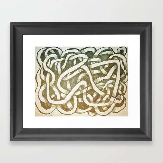 thread loop Framed Art Print
