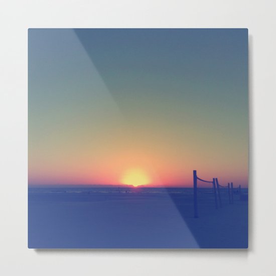 Distant Sunset Metal Print