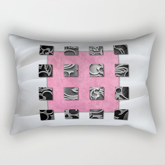 SQUARE AMBIENCE - White Satin Rectangular Pillow