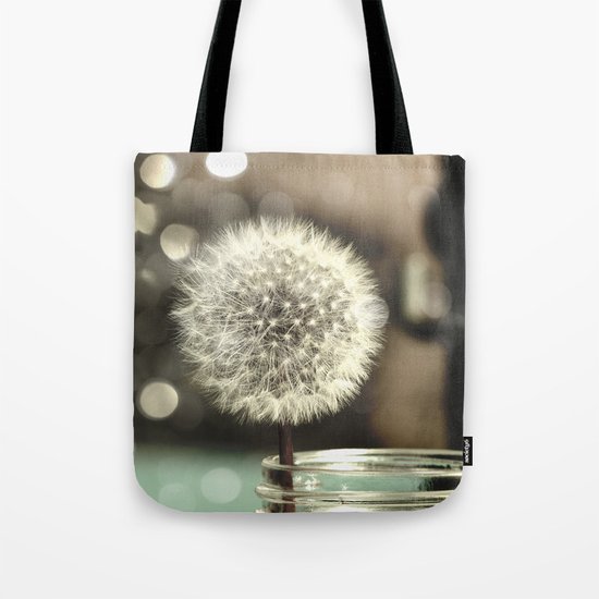 Dandelion in a Jar Tote Bag