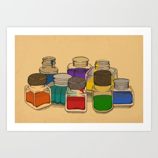 Ink Art Print