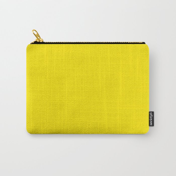 Lighting bright yellow solid color modern abstract pattern  Carry-All Pouch