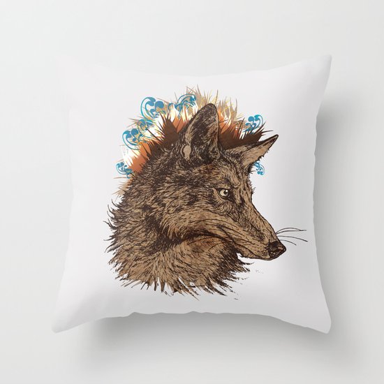 coyote Throw Pillow