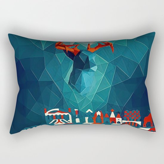 In the ocean Rectangular Pillow