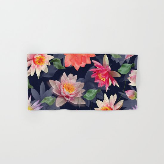 Lotus Flower Pattern #2 Hand & Bath Towel