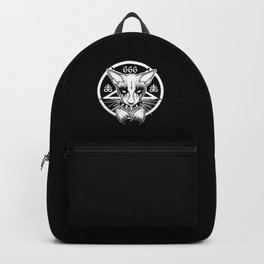 Black Metal Cat Backpack