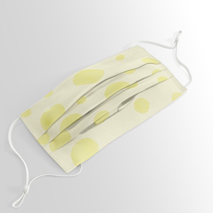 Yellow circles watercolor paper texture Face Mask by crazy4patterns ...