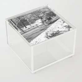 Central Park Black and White Photography Acrylic Box