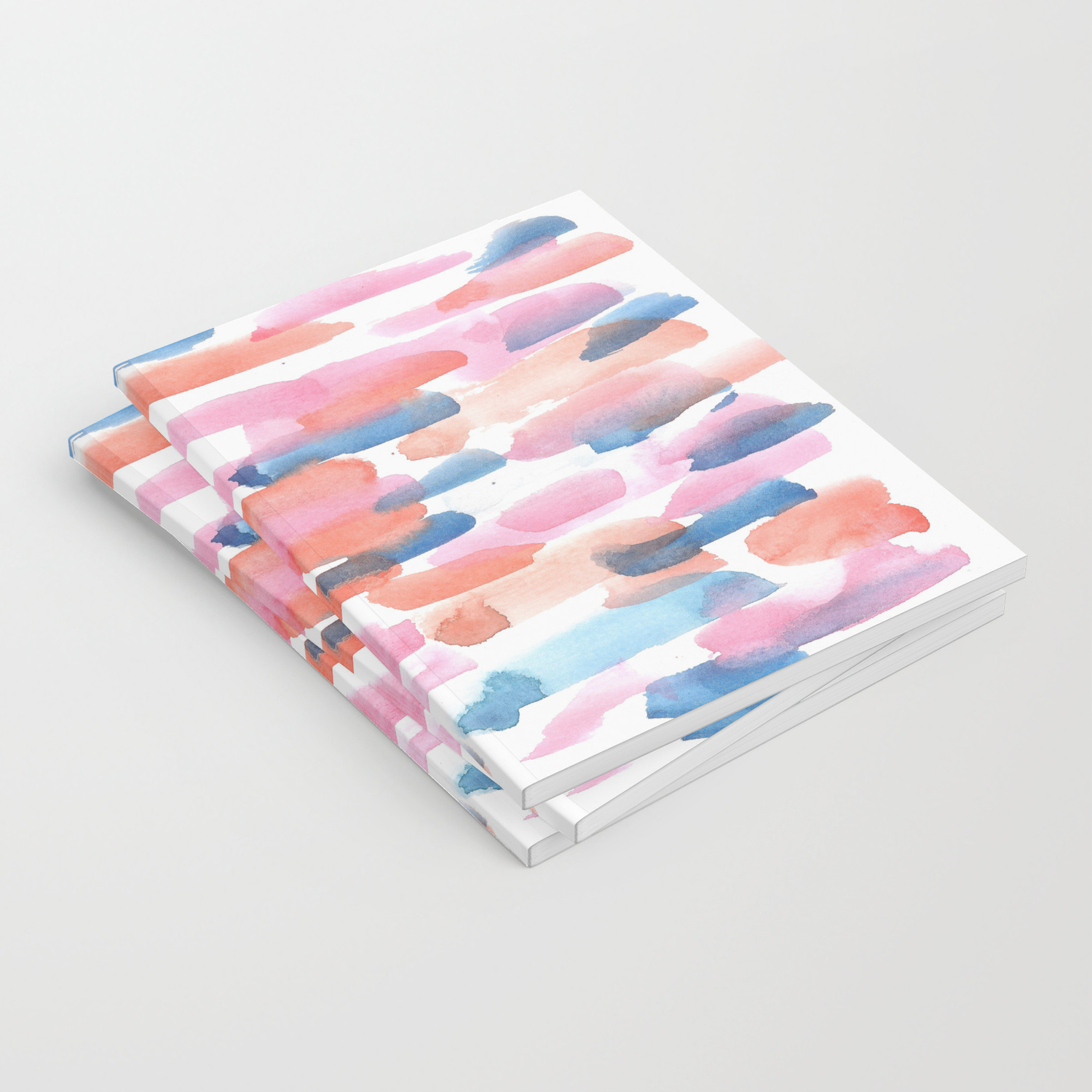 180527 Abstract Watercolour 5 Watercolor Brush Strokes Notebook