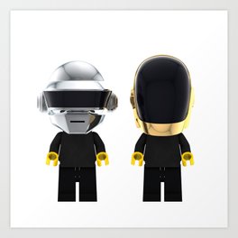 Daft Punk - Lego Art Print