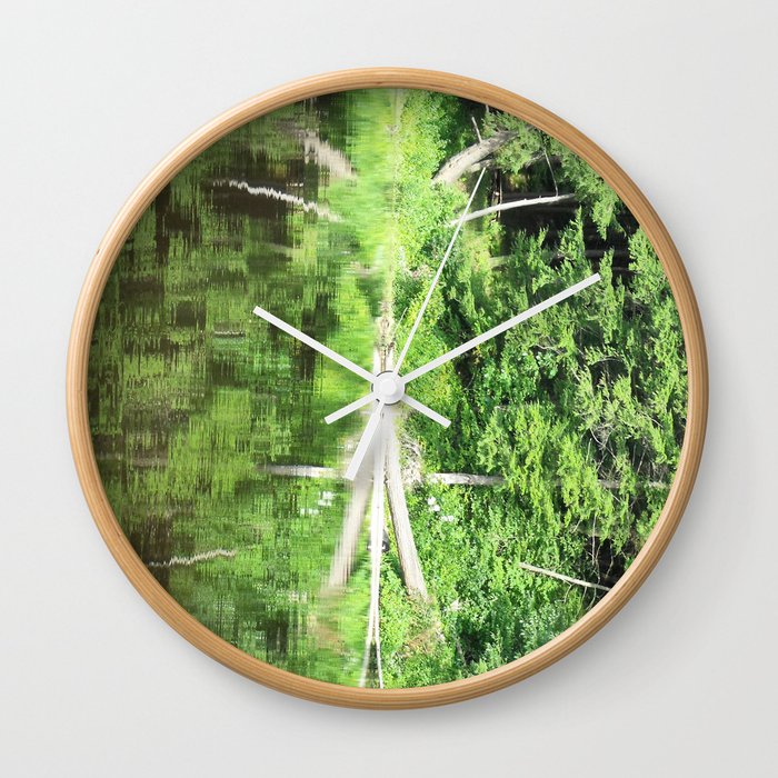 With arms Outstretched Wall Clock