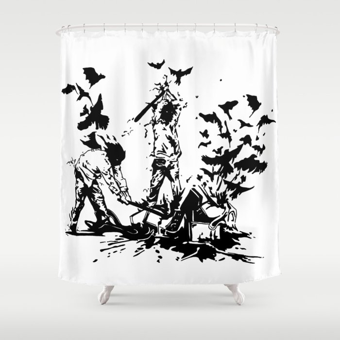 Famous Also Fade Shower Curtain By Apatche Society6 Famous Also Fade Shower Curtain