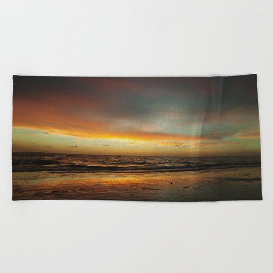 Florida Beach Sunset Beach Towel