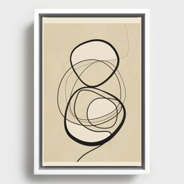 Abstract Line 29 Framed Canvas