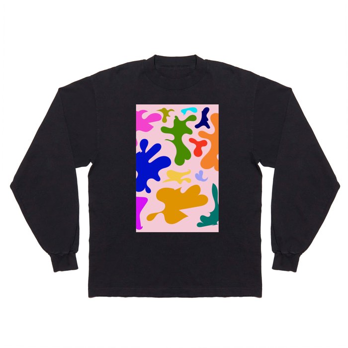 15 Henri Matisse Inspired 220527 Abstract Shapes Organic Valourine Original Long Sleeve T Shirt