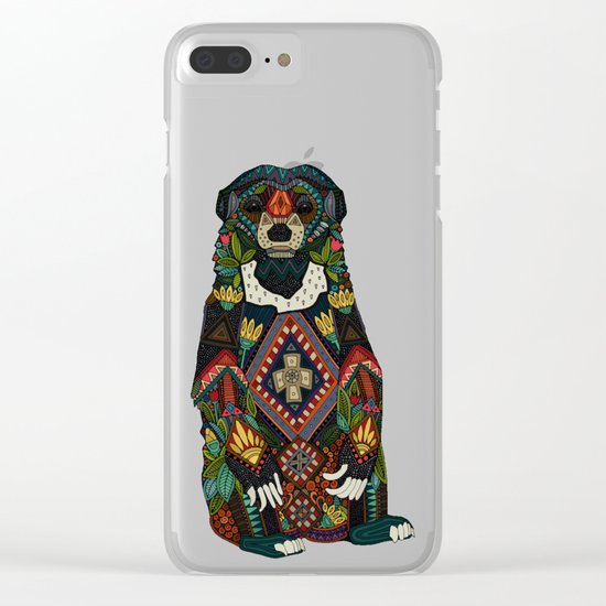 sun bear mint Clear iPhone Case
