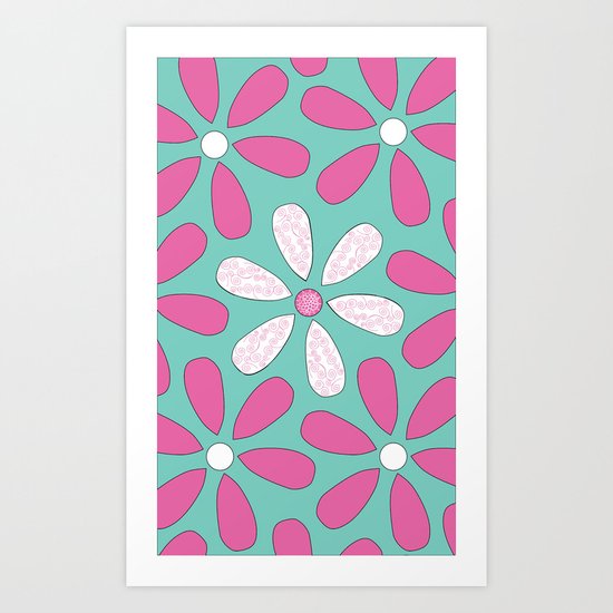Flower Pattern Art Print
