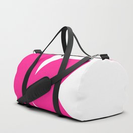 k (Dark Pink & White Letter) Duffle Bag