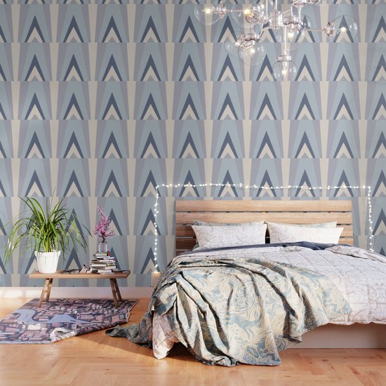 Blue Wall Art Scandinavian Decor Sun Wall Art Mid Century Art