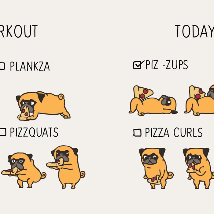 Society6 ケース Pug Workout by Huebucket Today Workout with the pug Coffee Mug by Huebucket | Society6