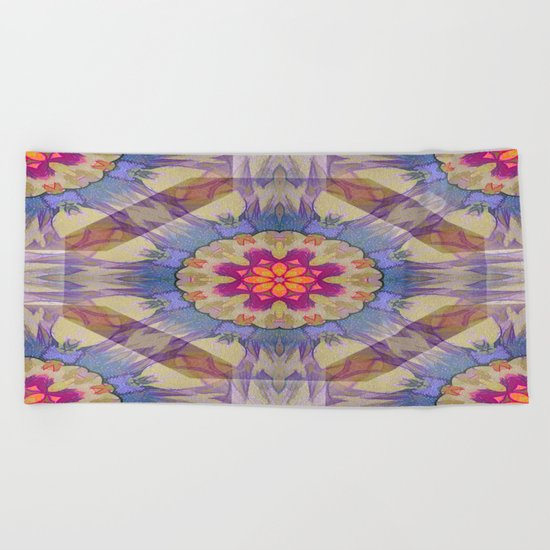 Sunset Kaleidoscope Beach Towel
