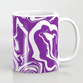 Purple and White Oil Spill Coffee Mug