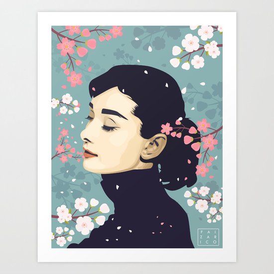 Bloom Hepburn Art Print