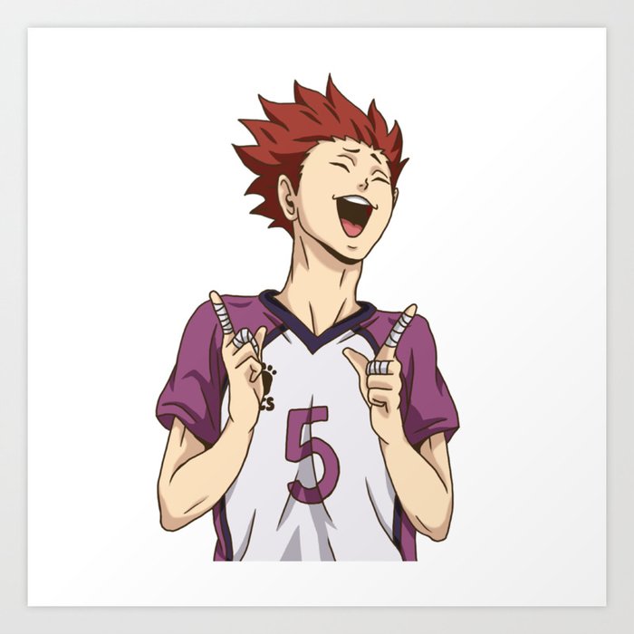 Haikyuu Tendou Satori Dance Art Print by Hollunacy Art Society6