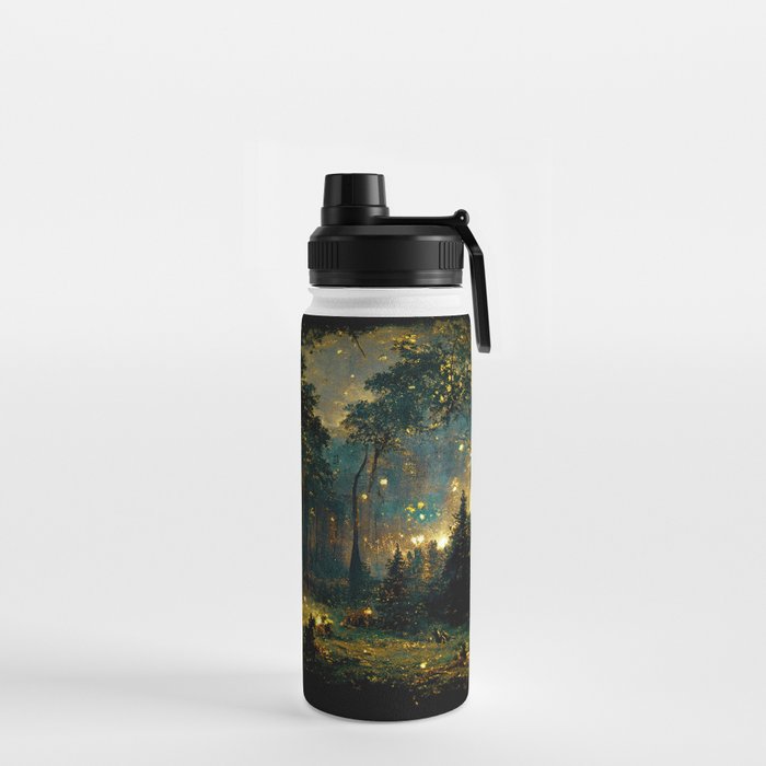 Walking through the fairy forest Water Bottle