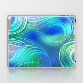 Iridescent Peacock Background Laptop Skin