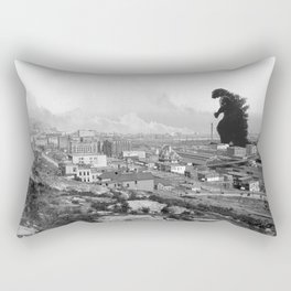 Old Time Gojira Rectangular Pillow