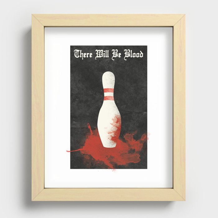 There Will Be Blood Movie Poster Bowling Pin Recessed Framed Print