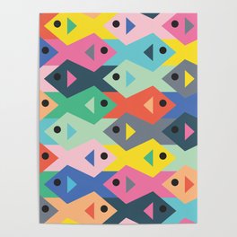 Fish tessellation Poster