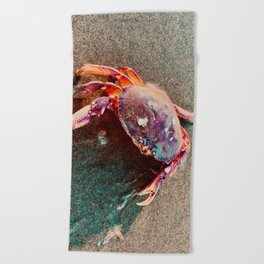 Crab Walk Beach Towel