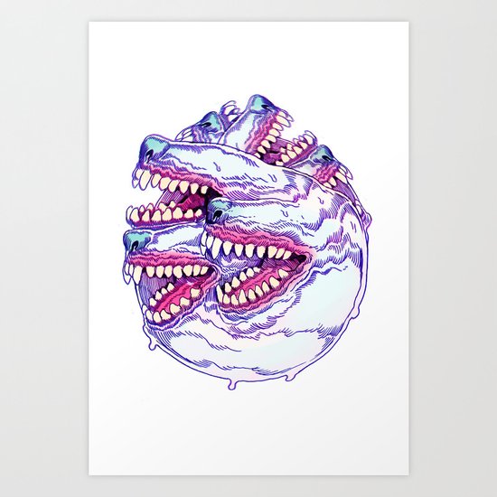 HOUNDSTOOTH PHENOMENA Art Print